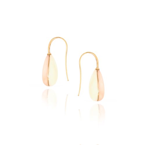 Orecchini Princess in Corallo Rosa e Bianco