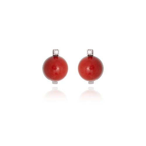 Orecchini Chic in Corallo Rosso