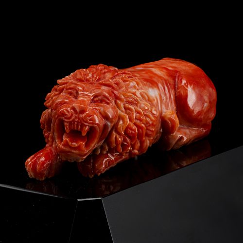 Statuina Il leone rosso